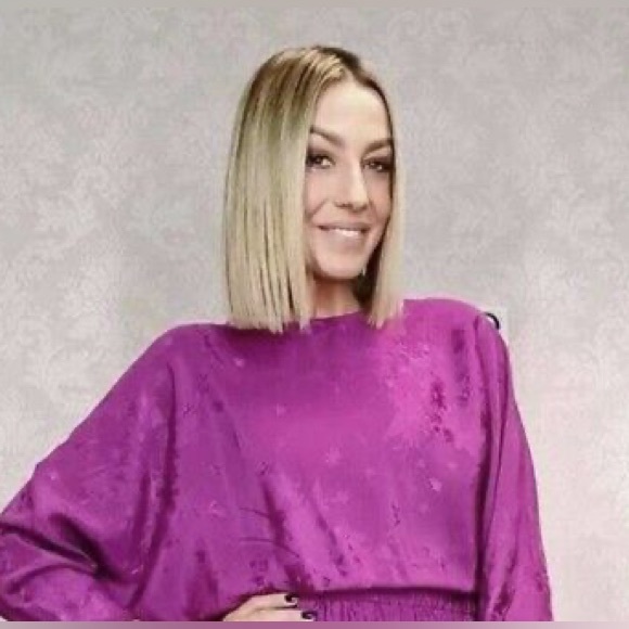 Zara Satin Effect Jacquard Dress - Sz XL - NWT - Picture 4 of 10